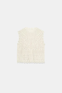 BLUSA CROCHET ZW COLLECTION / Crudo - Zara фото 5