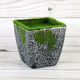 Кашпо со мхом декоративное 9,5 см / 16002 /уп 120/ - ГалеонТрейд фото 6