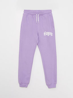 Beli Lastikli Bask?l? K?z ?ocuk Jogger E?ofman Alt?