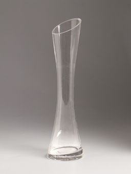 Ваза Николетт, 24.5?6.5 см, стекло, прозрачная