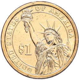 Монета 1 доллар 2012 года (Р) США 24-й президент США Гровер Кливленд