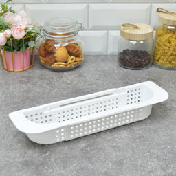 Органайзер раздвижной на раковину Лофт (белый) 190006 Виолет  фото 4