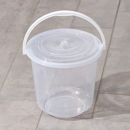 Ведро с крышкой «Хозяюшка», 5 л, d=22 см, h=22 см, пластик, МИКС