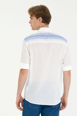 U. S. Polo Assn Мужская белая рубашка с длинным рукавом - U.s. polo assn фото 12