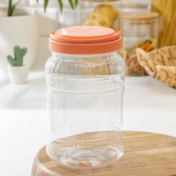 Цена за 2 шт. Банка для хранения сыпучих продуктов Альтернатива, 2 л, пластик, МИКС
