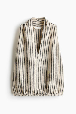 Top efecto arrugado con escote en V - H&m фото 2