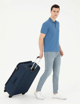 Koyu Mavi Slim Fit Basic Ti__rt