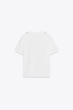T-SHIRT WITH CONTRAST BOW - Zara фото 6