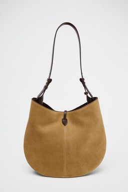 SPLIT SUEDE SHOULDER BAG - Zara фото 2