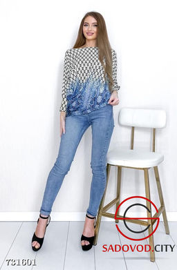 Блузка с принтом женская - Bruno фото 2