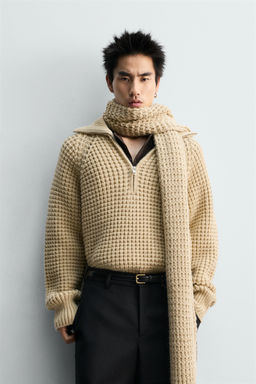 LIMITED EDITION WAFFLE-KNIT JUMPER - Zara фото 2