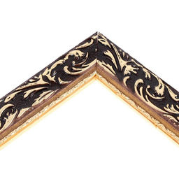 Рама для картин (зеркал) 80 х 100 х 4 см, дерево "Версаль", золотой