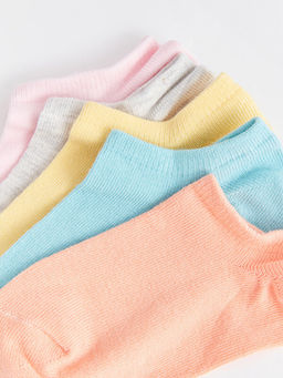 Basic K?z ?ocuk Patik ?orap 5li - Waikiki фото 3