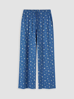 Beli Lastikli Desenli Kad?n Kaprili Pijama Alt?