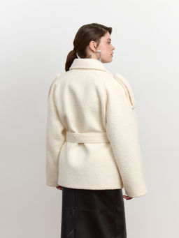 Пальто кучерявое с рукавом реглан - Mollis фото 4