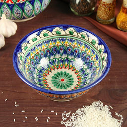 Бульонница узбекская Риштанская Керамика, 1 л, d=18 см, МИКС