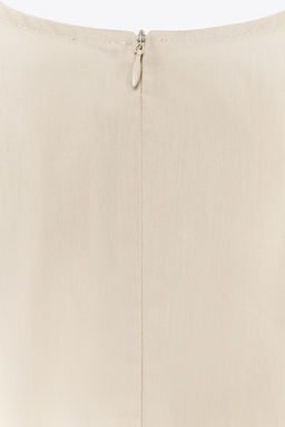 POPLIN MIDI DRESS WITH BELT - Zara фото 8