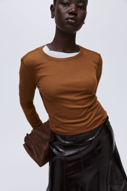 Top en punto de algod?n pima - H&m фото 8