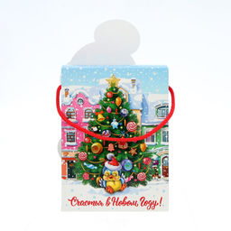 Цена за 5 шт. Подарочная новогодняя коробка Сладкоежка, упаковка, 14?5.5?19 см - Simaland фото 6