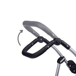 Коляска-трансформер для кукол, металлическая, регулируемая ручка, с корзиной, цвет зеленый, в пакете