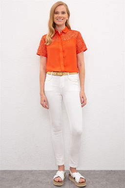 Женские белые брюки Неожиданная скидка в корзине