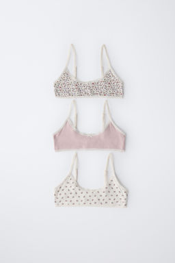 AGES 9-14/ 3-PACK OF DITSY FLORAL TOPS