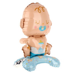 Воздушный шар фольгированный 25" «Мальчик-малыш», на подставке