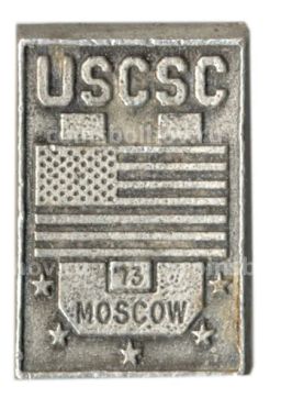 Значок Универсиада 1973 года в Москве  Коллегиальный спортивный совет США