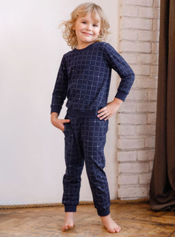 Детская пижама для мальчиков Indefini (Арт. 3045BTC) Детская пижама для мальчиков Indefini (Арт. 3045BTC)