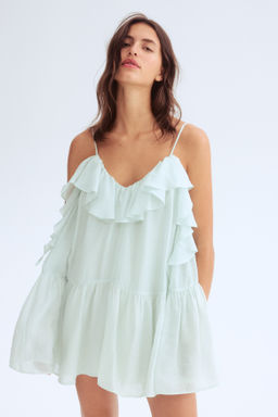 Vestido de organza con volantes - H&m фото 2