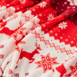 Плед «Этель. Новогодний олень», 150×200 см, корал-флис 220 г/м²