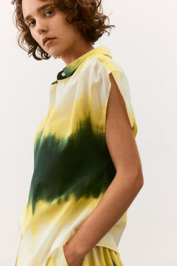 Camisa de algodon sin mangas - H&m фото 4