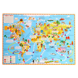 Игра - бродилка «Чудеса света», 59×42 см, МИКС