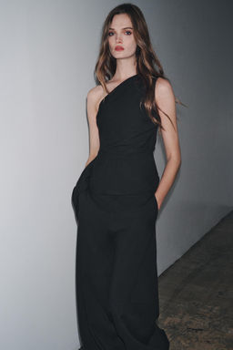 ZW COLLECTION ASYMMETRIC TOP WITH TIE - Zara фото 2