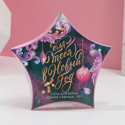 Соль для ванны Для тебя в Новый Год, 150 г, аромат нежной лаванды, Чистое счастье  фото 2