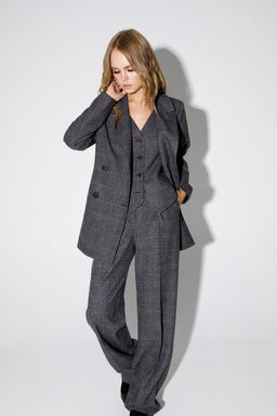 Жакет Pirs 4759 серая клетка  фото 6