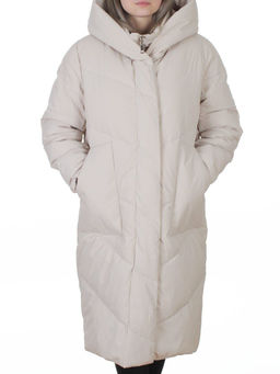 8836 LT. BEIGE Пальто зимнее женское (150 гр. холлофайбер)