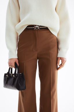 Pantal?n bootcut con cintur?n - H&m фото 6