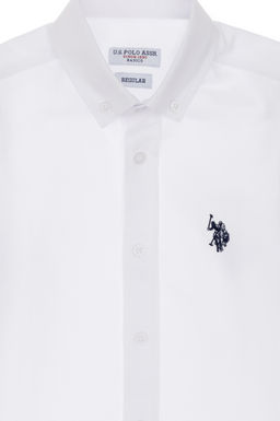 Erkek _ocuk Beyaz Uzun Kollu Basic G_mlek Sepette S_rpriz _ndirim - U.s. polo assn фото 4