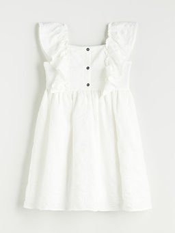 Kare Yaka K?z ?ocuk Elbise