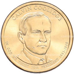 Монета 1 доллар 2014 года (Р) США 30-й президент США Калвин Кулидж