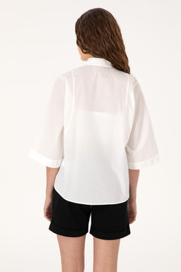 Kad_n Beyaz Uzun Kollu G_mlek Sepette S_rpriz _ndirim - U.s. polo assn фото 5