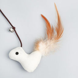 Дразнилка-удочка из эко-материалов Белка, 40 см - Пижон фото 2