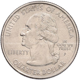 Монета 1/4 доллара (25 центов) 2004 года P США Штаты и территории  Айова