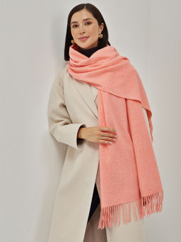 В составе шерсть и кашемир! теплый двусторонний палантин - Tantino фото 5