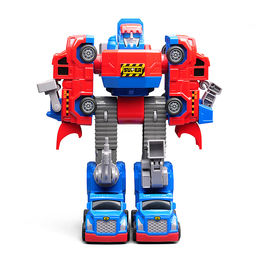 Робот трансформирующийся в строительную технику, в коробке