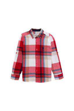 U. S. Polo Assn Красная рубашка с длинным рукавом для мальчика - U.s. polo assn фото 4