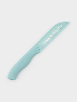 УЦЕНКА Набор "Керамик" 3 предмета: нож 16 см, овощечистка 12 см, доска 19,5х15,5 см, цвет голубой 44