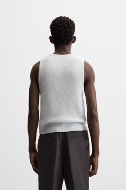 WOOL BLEND KNIT VEST - Zara фото 3
