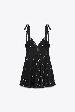 EMBROIDERED FLORAL SHORT DRESS - Zara фото 12